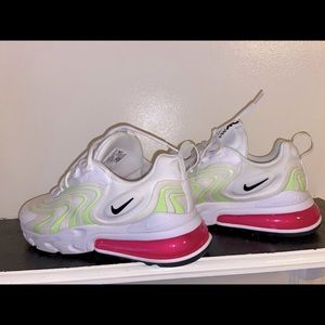 Nike Air Max 270 React ENG White, Pink, & Green